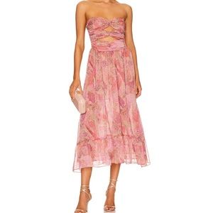 MISA Los Angeles Arianne dress in muted paisley